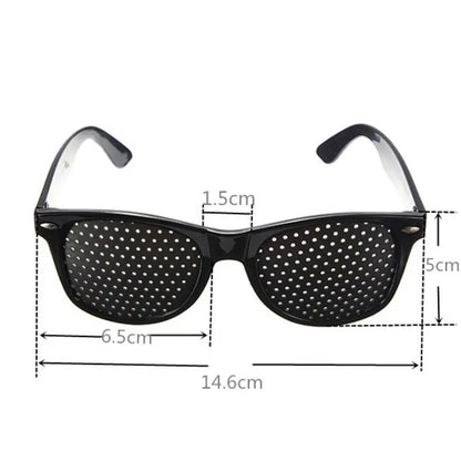 Anti-Myopia Astigmatism Glasses Vision Correction Fatigue Pin Hole Glasses with Holes for Men Women Eyesight Improvement