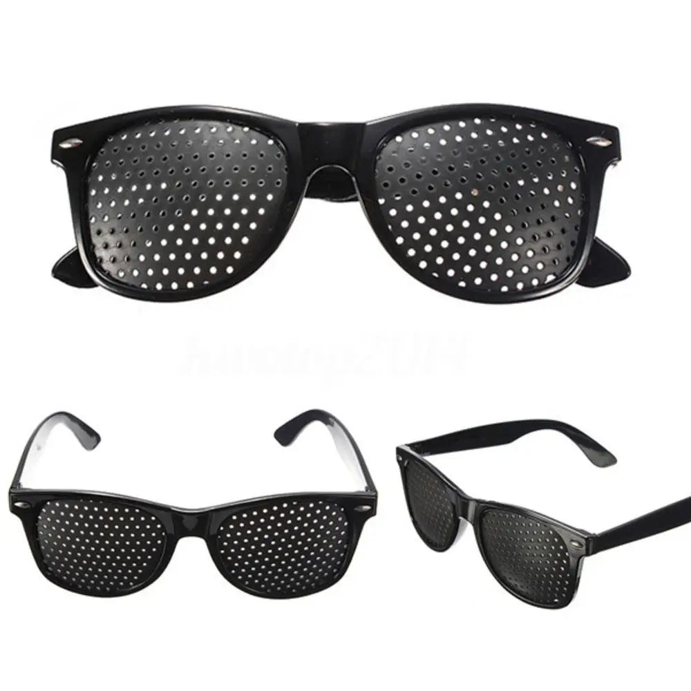 Anti-Myopia Astigmatism Glasses Vision Correction Fatigue Pin Hole Glasses with Holes for Men Women Eyesight Improvement