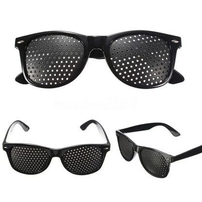 Anti-Myopia Astigmatism Glasses Vision Correction Fatigue Pin Hole Glasses with Holes for Men Women Eyesight Improvement