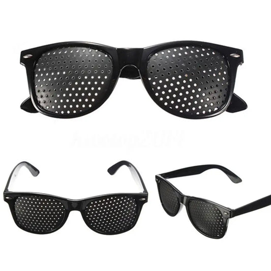 Anti-Myopia Astigmatism Glasses Vision Correction Fatigue Pin Hole Glasses with Holes for Men Women Eyesight Improvement